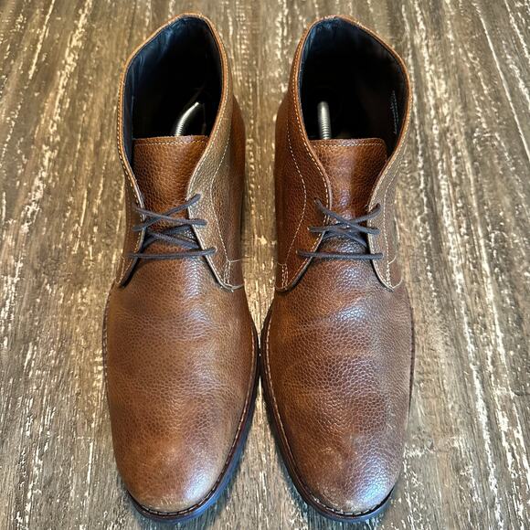 Cole Haan Nike Air Lace-Up Ankle Boots Waterproof Leather Brown Men’s Size 11.5 main image 6